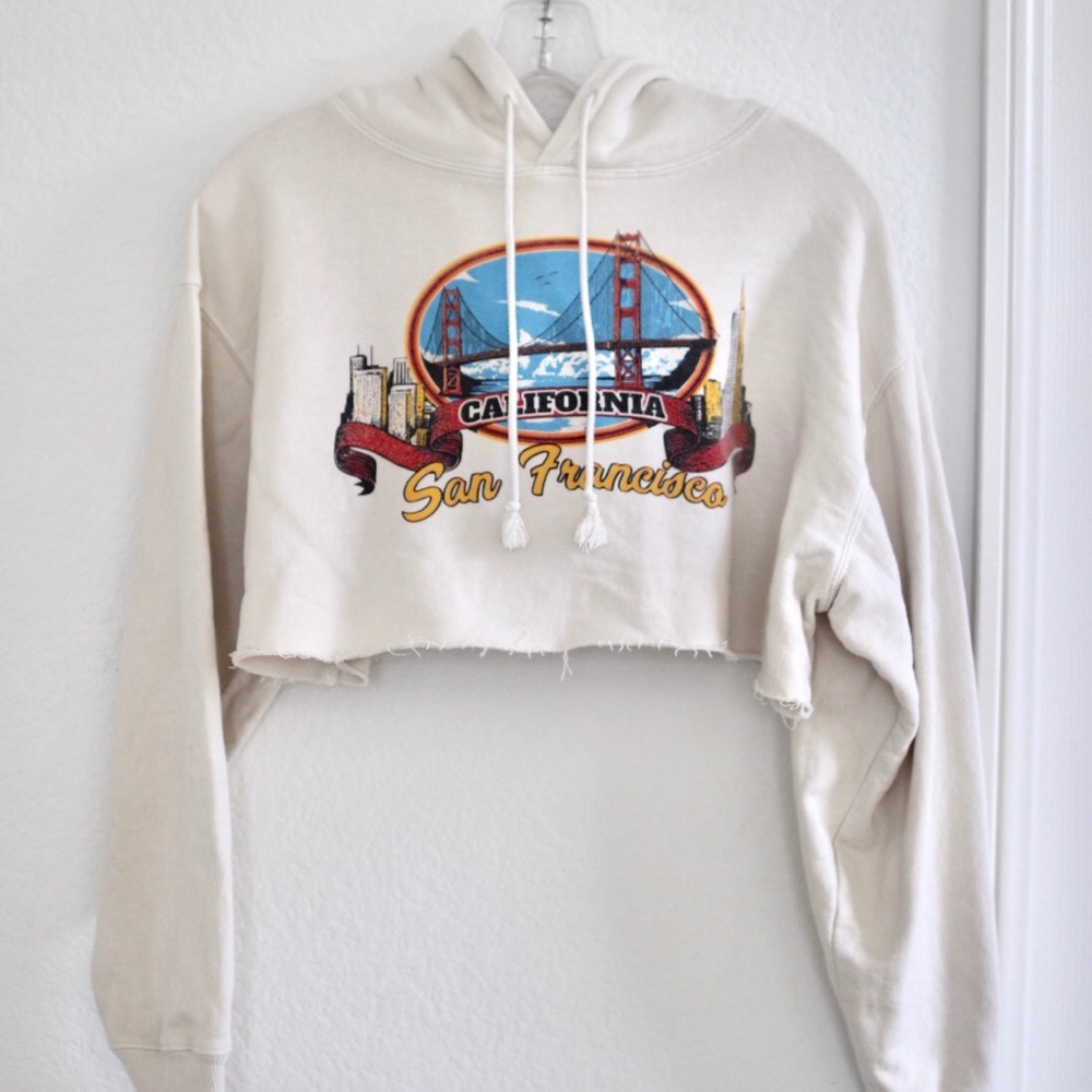 John Galt San Francisco Cropped Hoodie